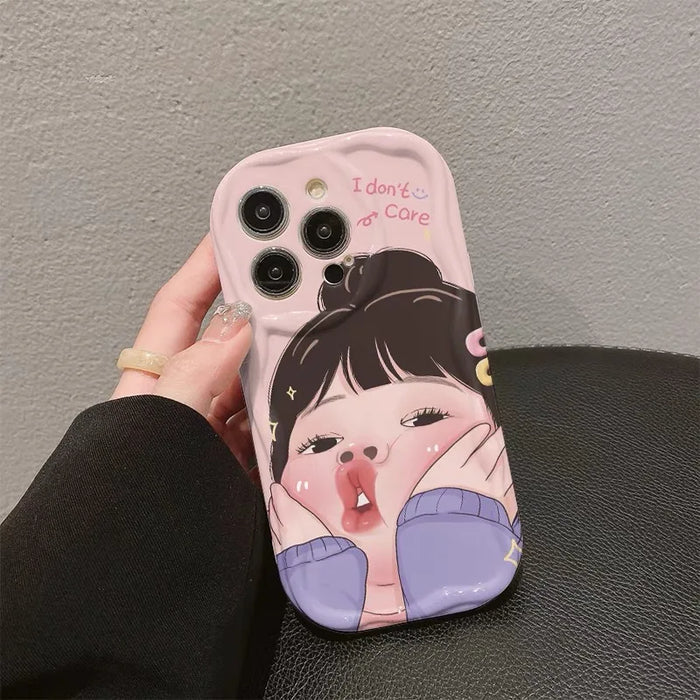 Spoof Girl Boy Nose Picking Wave Phone Case PhoneShells