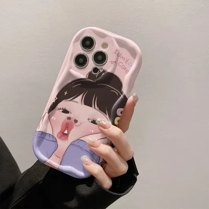 Spoof Girl Boy Nose Picking Wave Phone Case PhoneShells