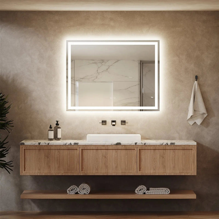 Standard Center Glow LED Bathroom Mirror HAUSVITA