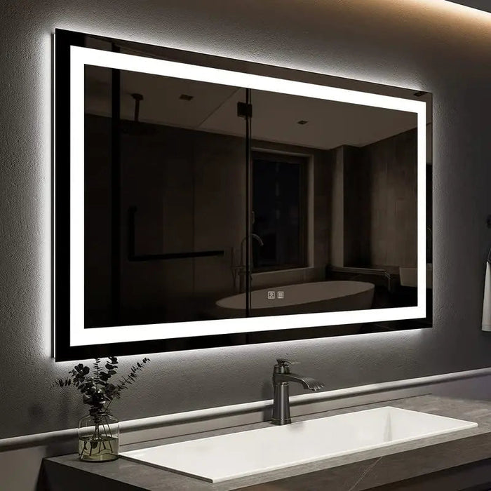 Standard Center Glow LED Bathroom Mirror HAUSVITA