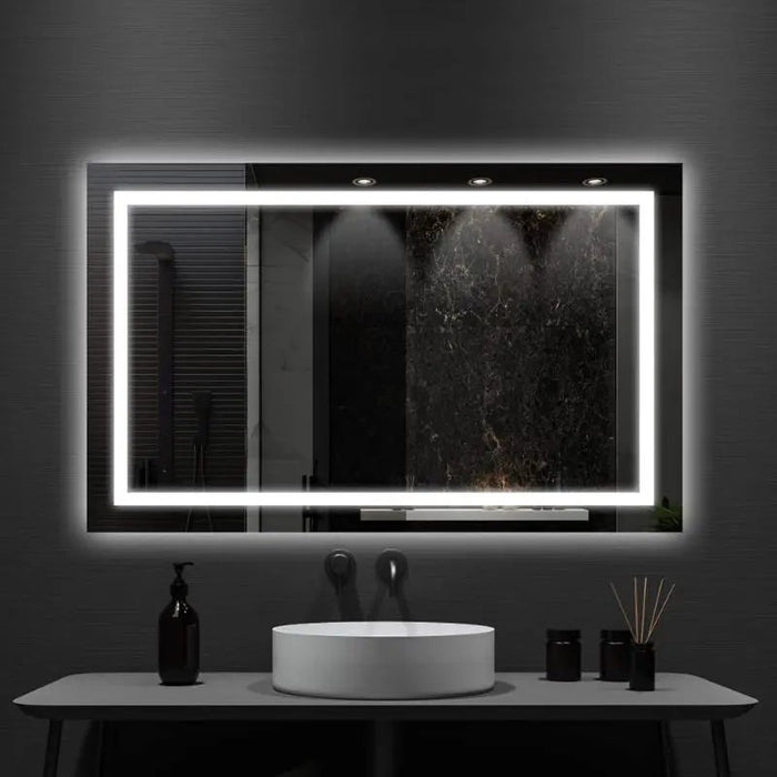 Standard Center Glow LED Bathroom Mirror HAUSVITA