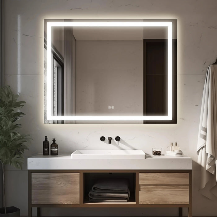 Standard Center Glow LED Bathroom Mirror HAUSVITA