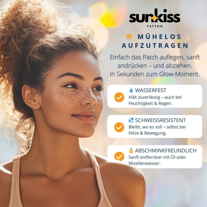 Star Dust in Silber – Sunkiss Tattoo [3er, 6er oder 12er Set]