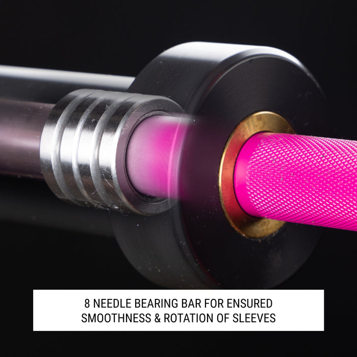 Steel Magnolia, IWF Women’s Training Bar 190,000 PSI, 15kg US Cerakote XMARK