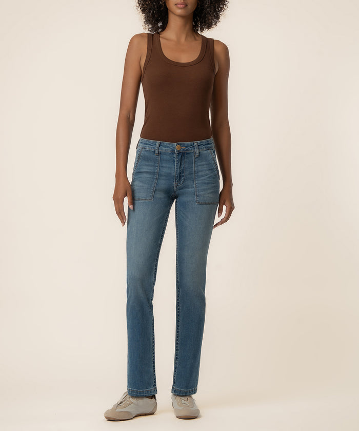 Stevie High Rise Straight Leg in Incandescent Wash