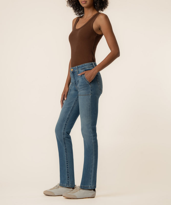 Stevie High Rise Straight Leg in Incandescent Wash