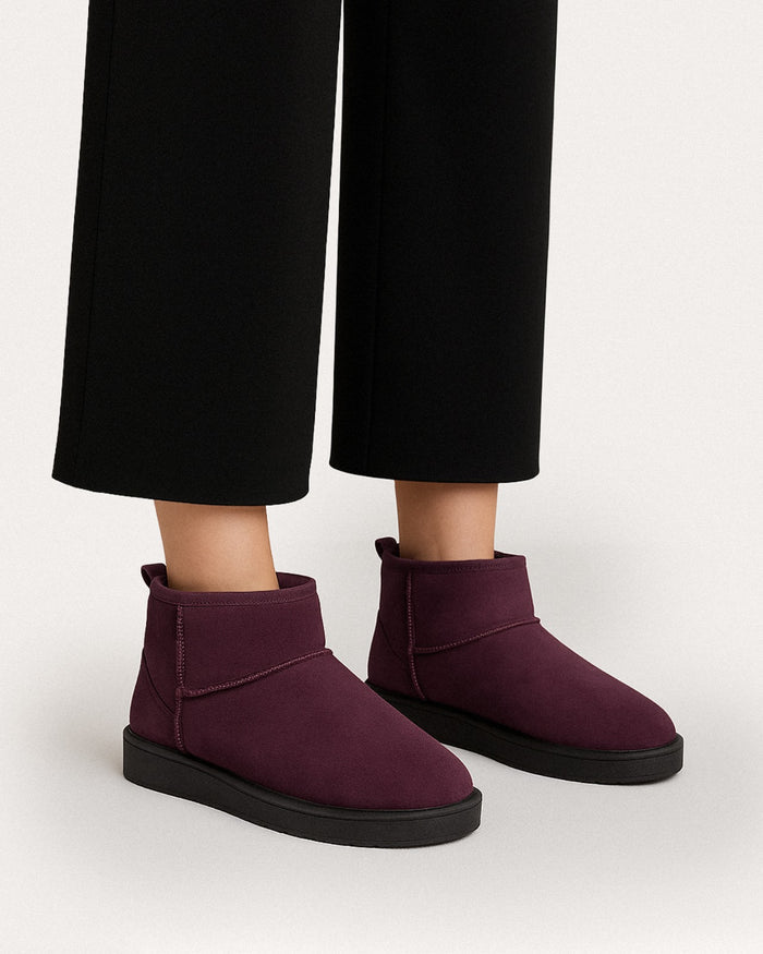 Stivaletti Cortina bordeaux - Vegani impermeabili