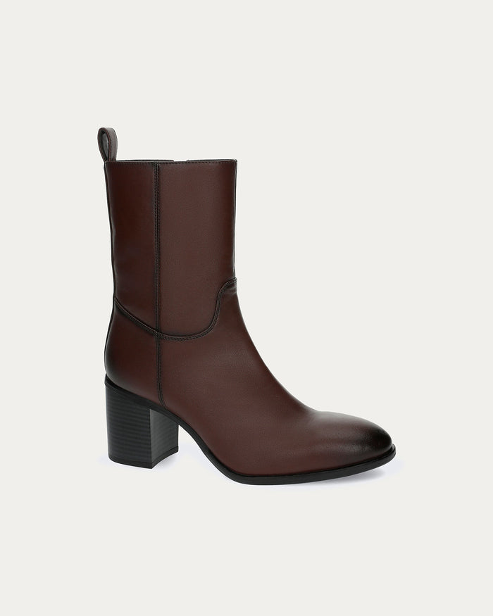 Stivaletti Diana Marrone - Vegani con zip