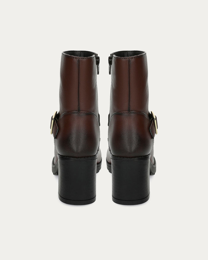 Stivaletti Jane Marrone - Vegani con zip