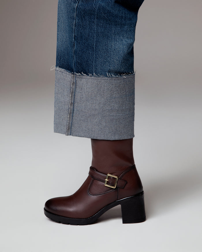 Stivaletti Jane Marrone - Vegani con zip
