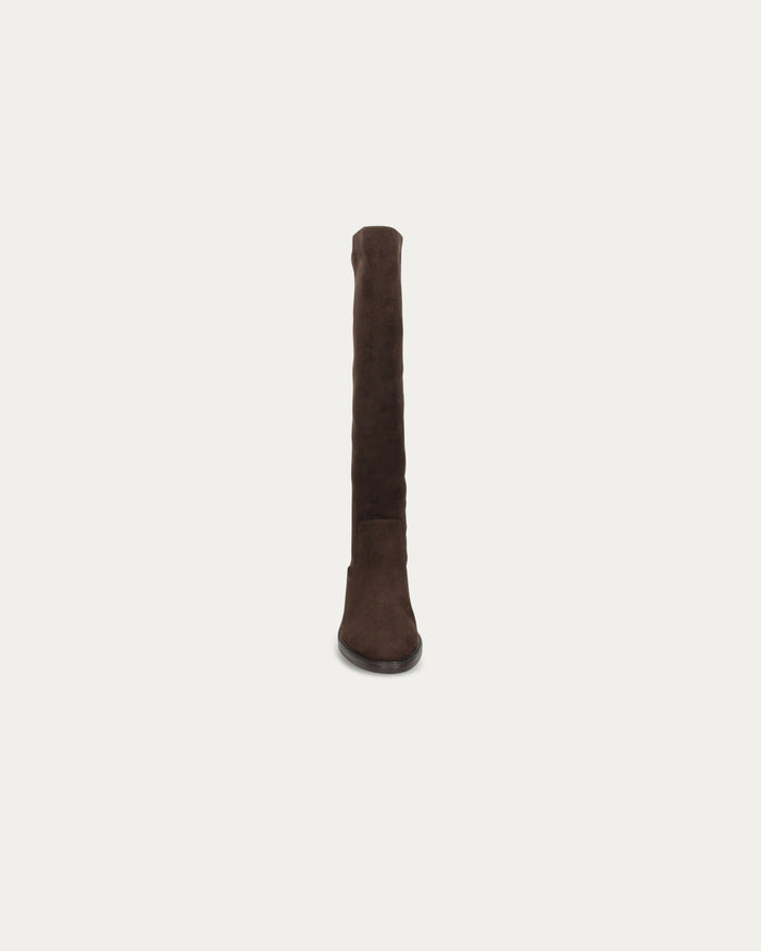Stivali Stoccolma cioccolato - Vegan con gambale elasticizzato