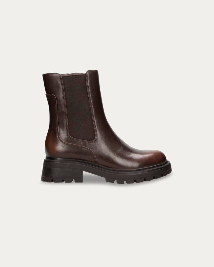 Stivali Vienna marrone - Vegani con elastico e zip