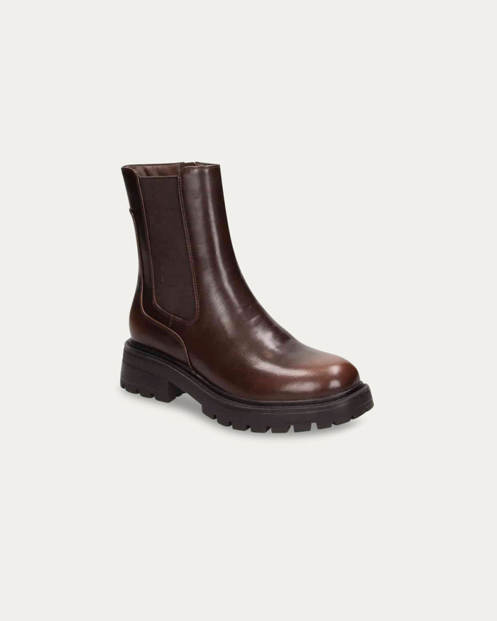 Stivali Vienna marrone - Vegani con elastico e zip