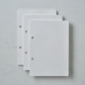 Set of three plain page refills for the Studio pad refillable, customisable notebook and organiser