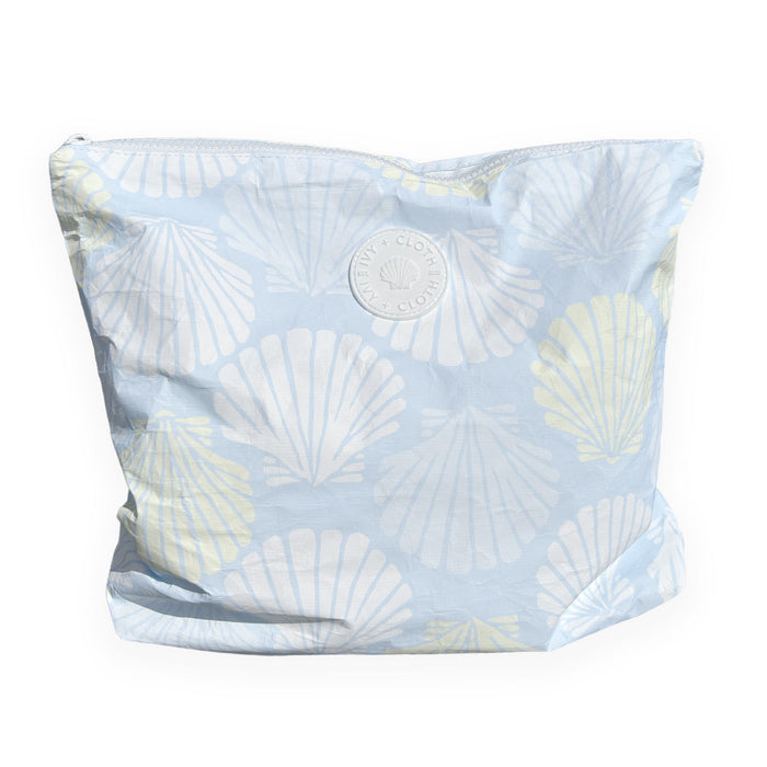 Summer Shells Large Water Resistant Pouch Ivy + Cloth