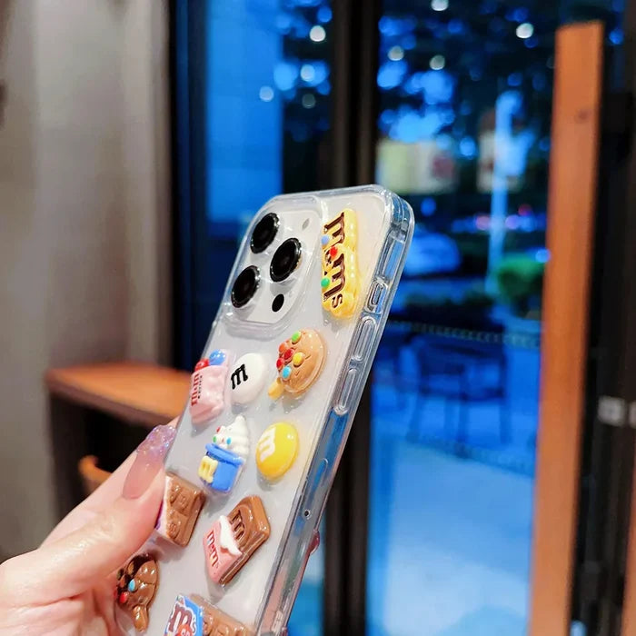 Super Cute M beans chocolate Phone Case PhoneShells