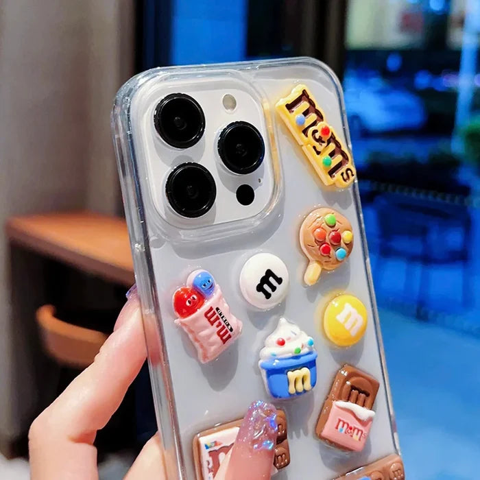 Super Cute M beans chocolate Phone Case PhoneShells