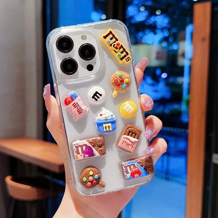 Super Cute M beans chocolate Phone Case PhoneShells
