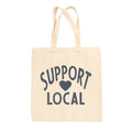 Support Local Heart Tote Bag Ivy + Cloth