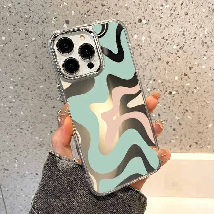 Swirl Pattern Mirror Phone Case PhoneShells