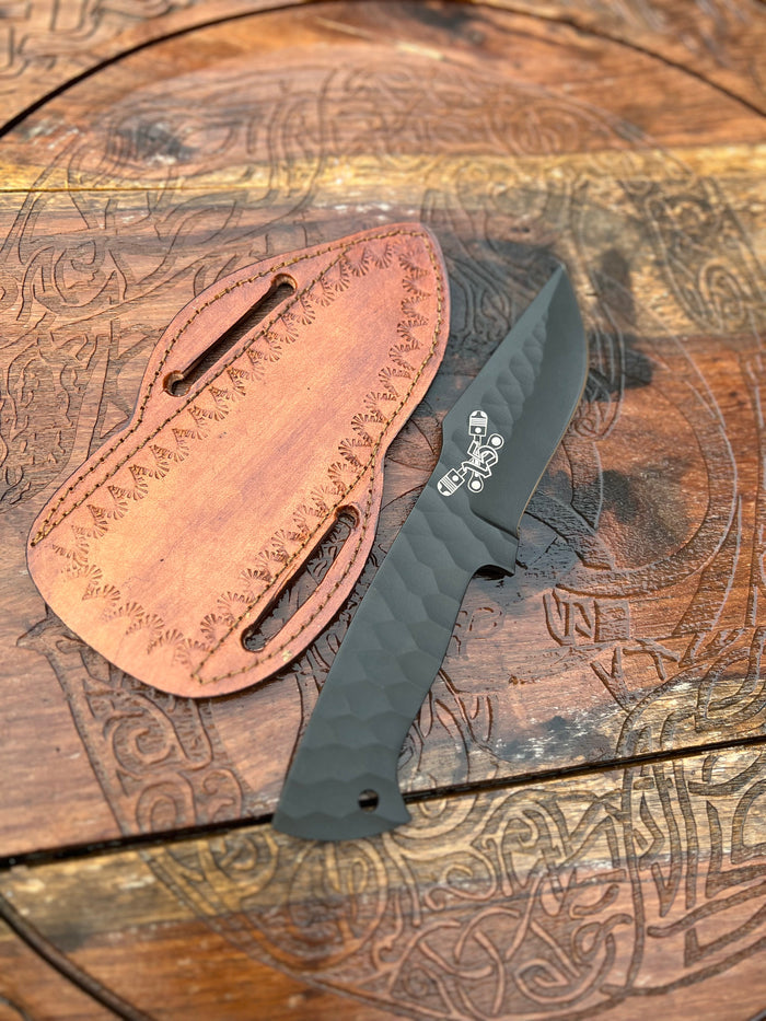 SYLO Crossed Piston 15-Knife Full Tang  Hand Forged J2 Steel SYLO Blade cskforged