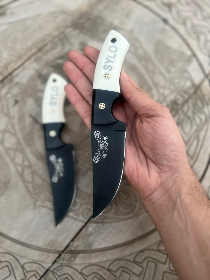 SYLO Crossed Piston 15-Knife Full Tang  Hand Forged J2 Steel SYLO Blade cskforged