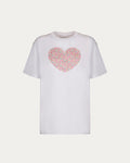 T-shirt con cuore Liberty of London bianca
