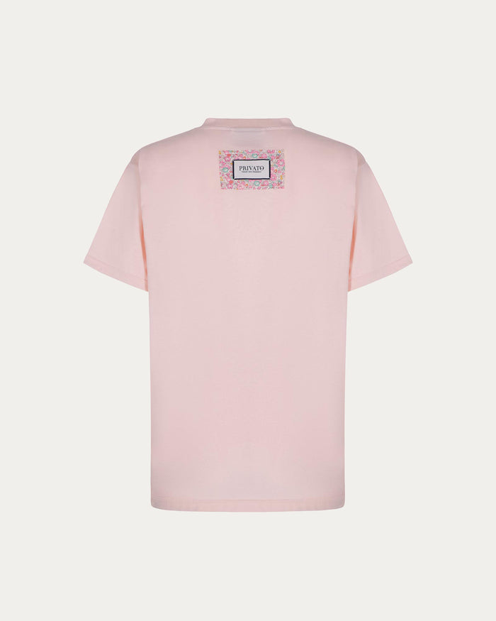 T-shirt con cuore Liberty of London cipria