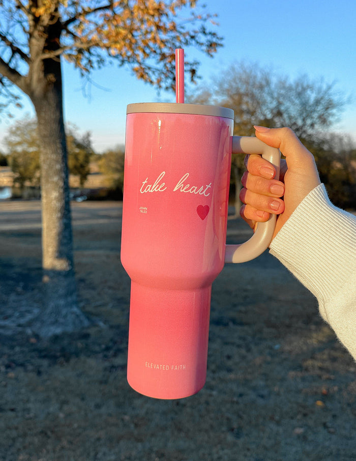 Take Heart 40 oz Ascend Tumbler Elevated Faith