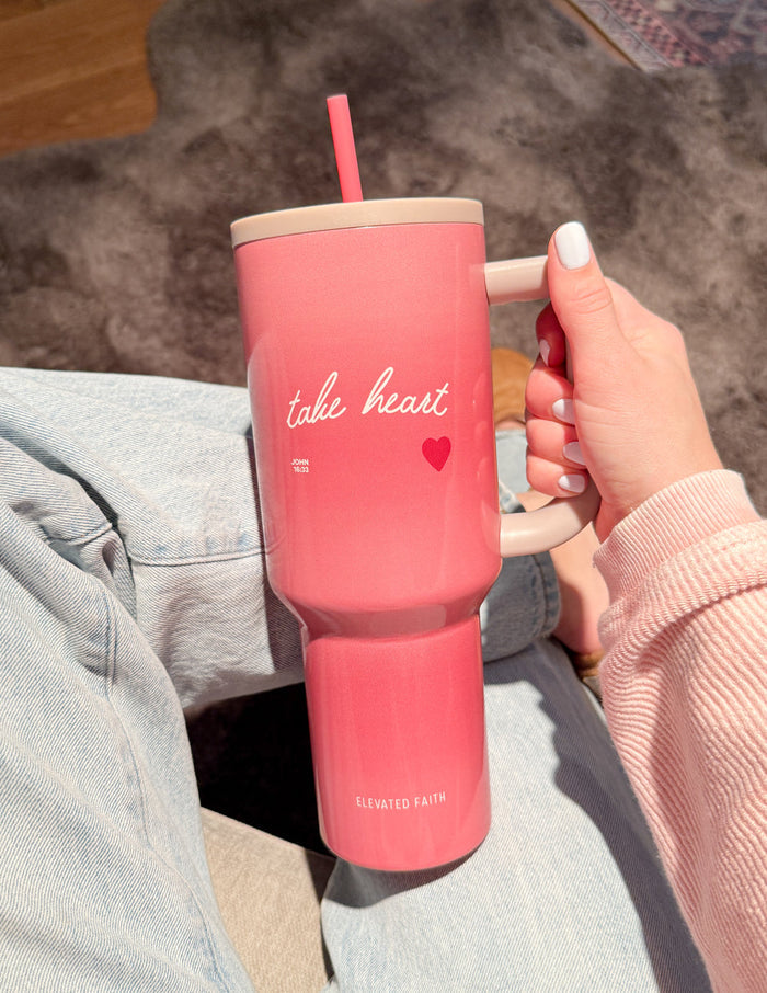 Take Heart 40 oz Ascend Tumbler Elevated Faith
