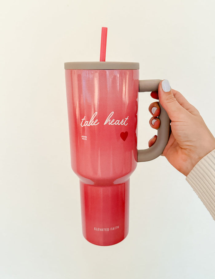 Take Heart 40 oz Ascend Tumbler Elevated Faith