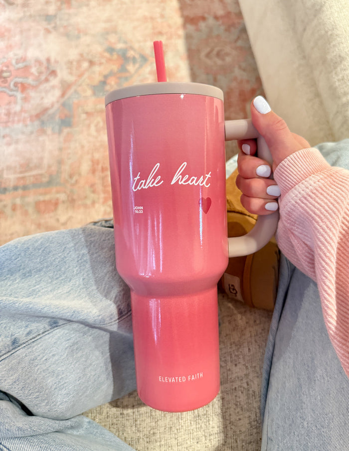 Take Heart 40 oz Ascend Tumbler Elevated Faith