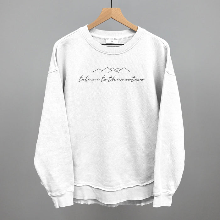 Oversized Terry Poncho / White / S