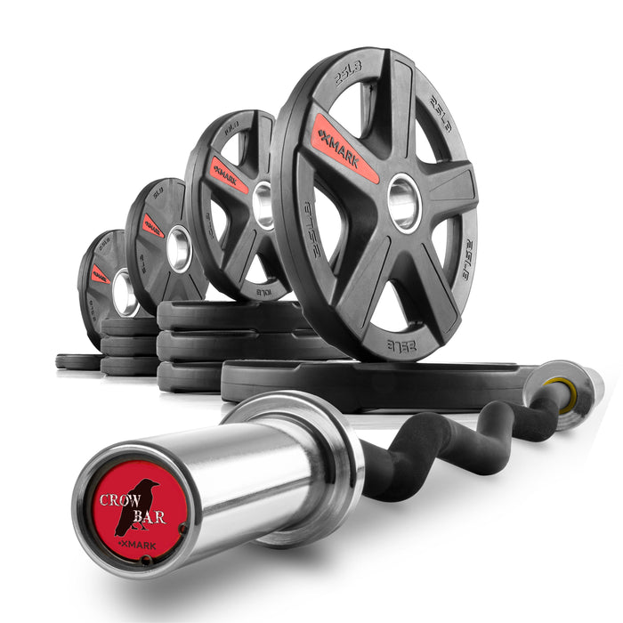 Texas Star Olympic Weight Plates and Curl Barbell Sets XMARK