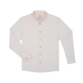 The Apalachicola long-sleeve outdoor shirt with subtle grid pattern, light color