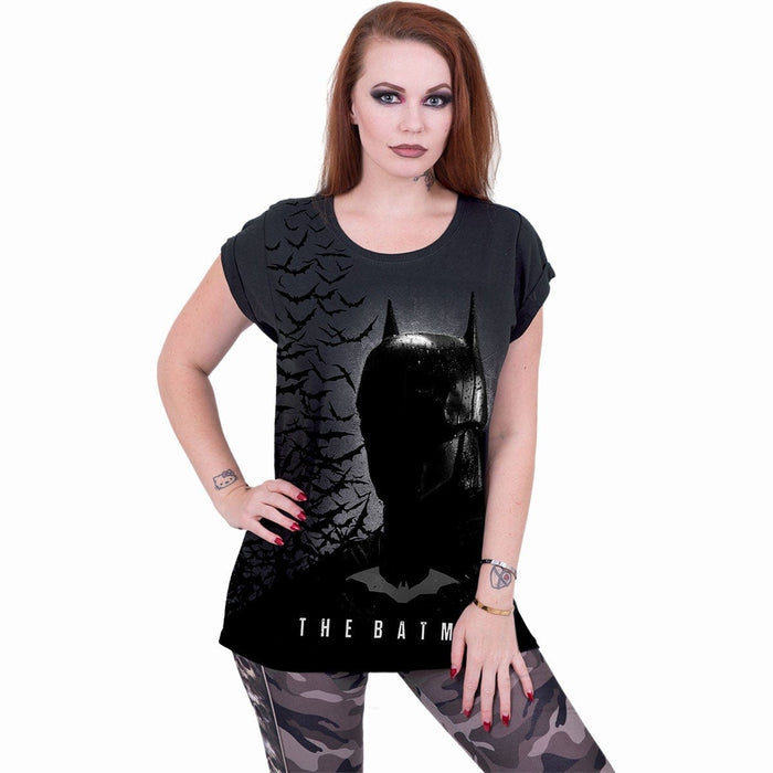 THE BATMAN - SHADOW BATS - AO Charcoal Turnup Sleeve Spiral USA