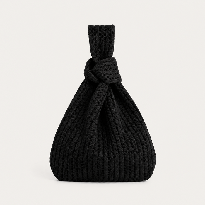 The Black Crochet Handbag A Bag Concept