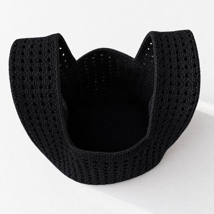 The Black Crochet Handbag A Bag Concept