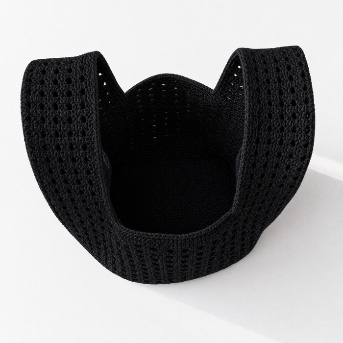 The Black Crochet Handbag A Bag Concept