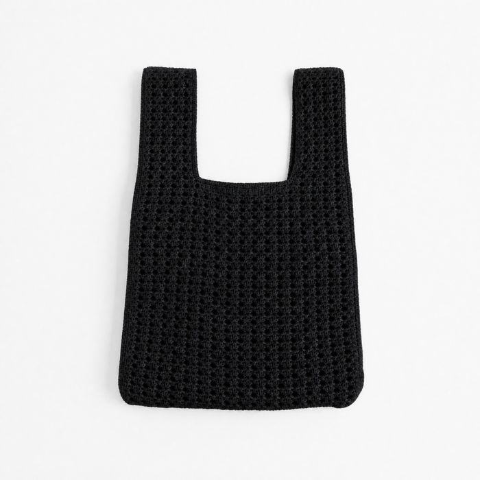 The Black Crochet Handbag A Bag Concept