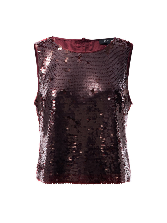 The Desired Paillette Shell Bordeaux
