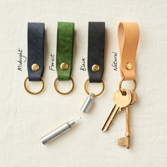 Stainless Steel / Midnight Leather