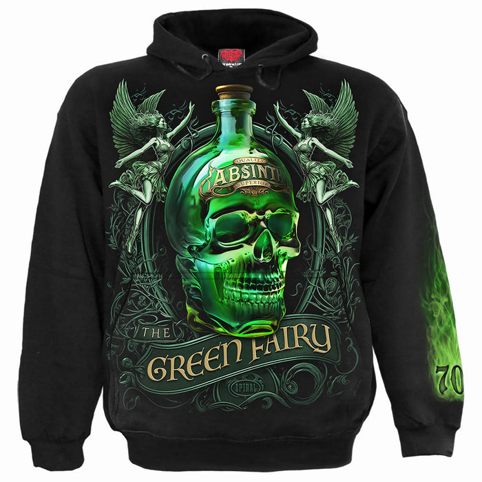 THE GREEN FAIRY - Hoody Black Spiral USA