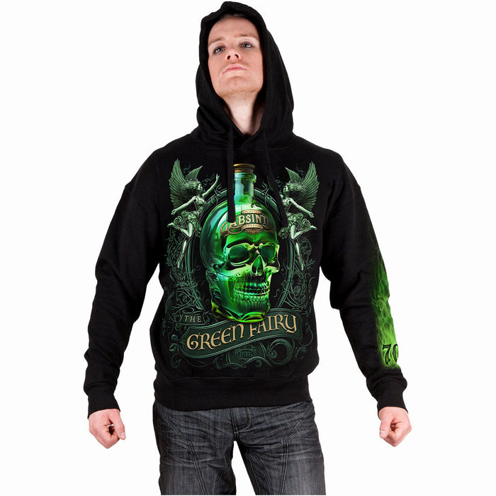 THE GREEN FAIRY - Hoody Black Spiral USA
