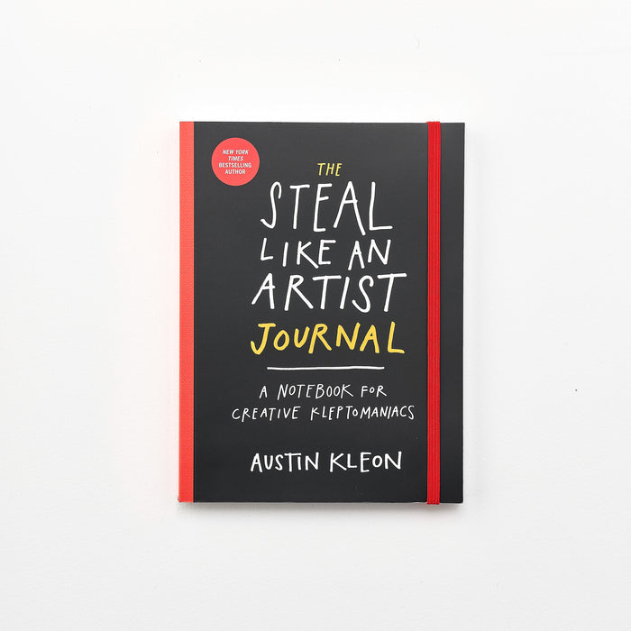 Cover of The Steal Like an Artist Journal by Austin Kleon – a playful creative notebook, shown on a white background.