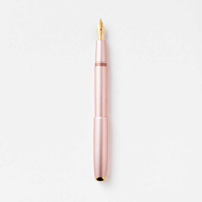 The Studio Fountain Pen in Rose Gold with Medium Gold nib