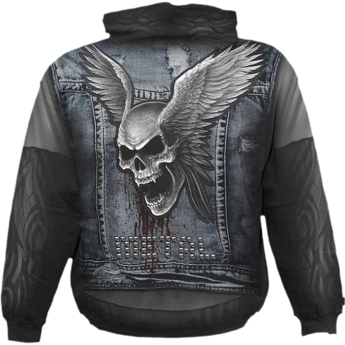 THRASH METAL - Allover Hoody Black Spiral USA