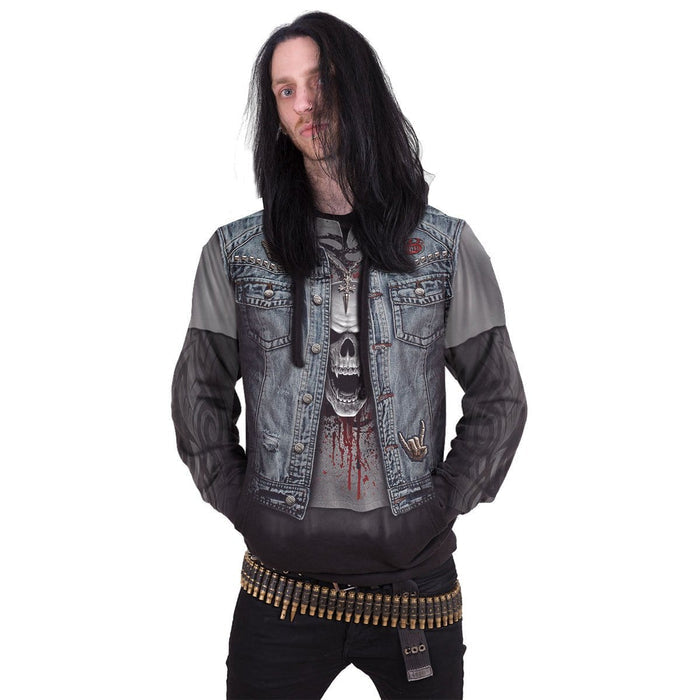 THRASH METAL - Allover Hoody Black Spiral USA