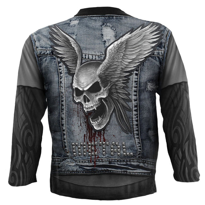 THRASH METAL - Allover Longsleeve T-Shirt Black Spiral USA