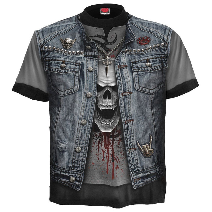 THRASH METAL - Allover T-Shirt Black Spiral USA